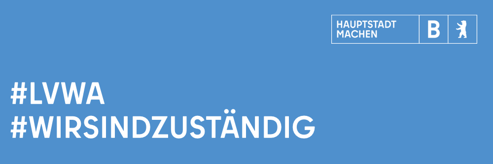 Headerbild blauer Hintergrund #LVWA #WIRSINDZUSTÄNDIG
