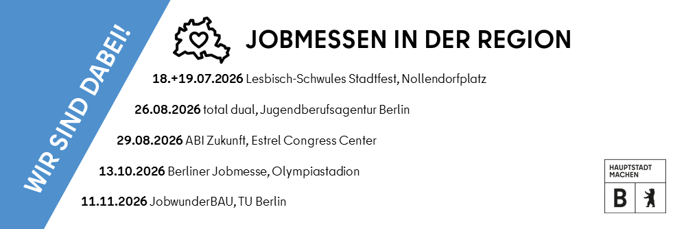 Header Info Jobmessen Teilnahme LVwA Juli bis November